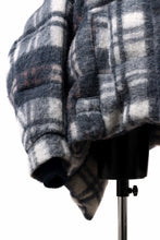 画像をギャラリービューアに読み込む, Feng Chen Wang UPSIDE DOWN JACKET IN CHECK PATTERN (NAVY)