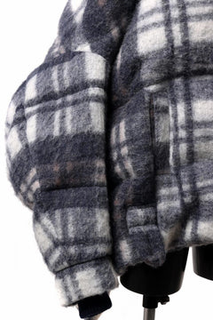 画像をギャラリービューアに読み込む, Feng Chen Wang UPSIDE DOWN JACKET IN CHECK PATTERN (NAVY)