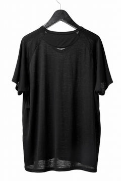 Load image into Gallery viewer, CAPERTICA PRISONER SHIRTS / SUPER 120s WASHABLE WOOL JERSEY (BLACK)
