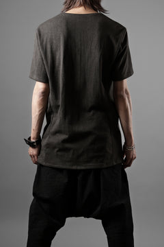 画像をギャラリービューアに読み込む, black crow x LOOM exclusive short sleeve tops / dyed zimbabwe cotton jersey (濃墨)