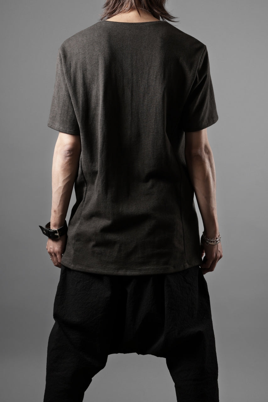 画像をギャラリービューアに読み込む, black crow x LOOM exclusive short sleeve tops / dyed zimbabwe cotton jersey (濃墨)
