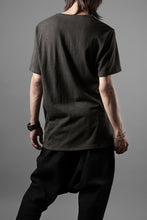 画像をギャラリービューアに読み込む, black crow x LOOM exclusive short sleeve tops / dyed zimbabwe cotton jersey (濃墨)