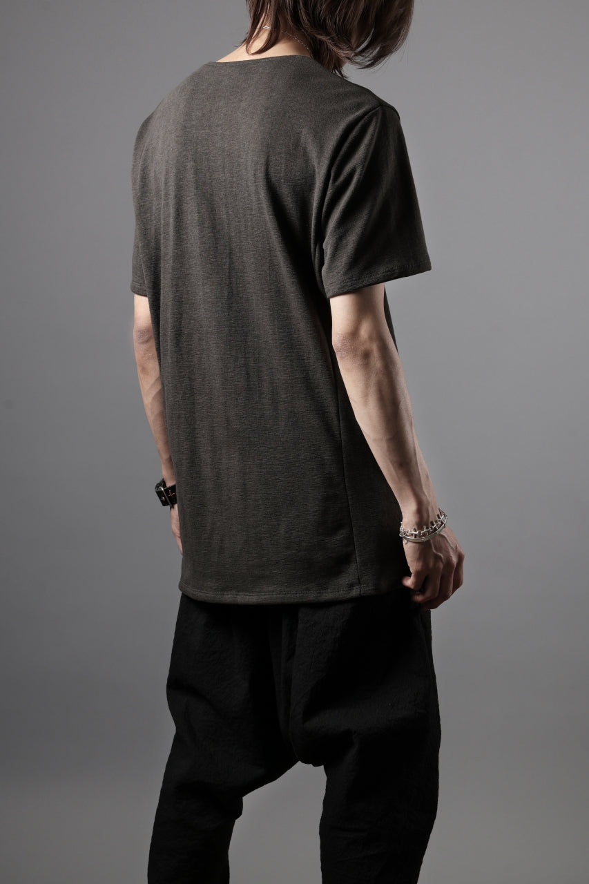 画像をギャラリービューアに読み込む, black crow x LOOM exclusive short sleeve tops / dyed zimbabwe cotton jersey (濃墨)