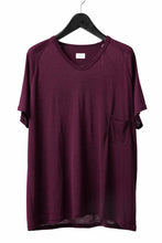 画像をギャラリービューアに読み込む, CAPERTICA PRISONER SHIRTS / SUPER 120s WASHABLE WOOL JERSEY (PLUM)