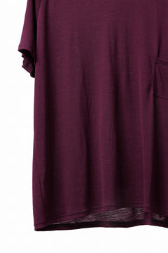 Load image into Gallery viewer, CAPERTICA PRISONER SHIRTS / SUPER 120s WASHABLE WOOL JERSEY (PLUM)