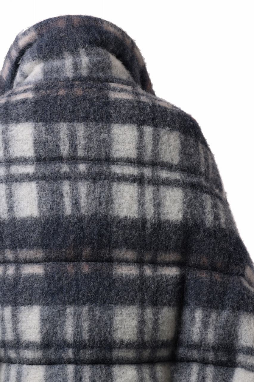 画像をギャラリービューアに読み込む, Feng Chen Wang UPSIDE DOWN JACKET IN CHECK PATTERN (NAVY)