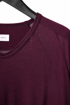 Load image into Gallery viewer, CAPERTICA PRISONER SHIRTS / SUPER 120s WASHABLE WOOL JERSEY (PLUM)