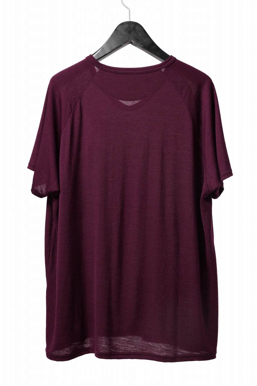 画像をギャラリービューアに読み込む, CAPERTICA PRISONER SHIRTS / SUPER 120s WASHABLE WOOL JERSEY (PLUM)