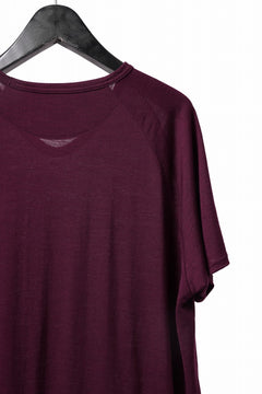 Load image into Gallery viewer, CAPERTICA PRISONER SHIRTS / SUPER 120s WASHABLE WOOL JERSEY (PLUM)