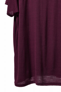 Load image into Gallery viewer, CAPERTICA PRISONER SHIRTS / SUPER 120s WASHABLE WOOL JERSEY (PLUM)