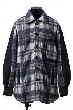 画像をギャラリービューアに読み込む, Feng Chen Wang FLANNEL SHIRT WITH QUILT PHOENIX (NAVY)