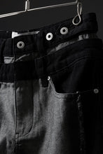 Load image into Gallery viewer, Feng Chen Wang RAW EDGE PATCHWORK TROUSERS (BLACK)