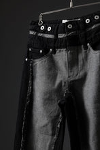 Load image into Gallery viewer, Feng Chen Wang RAW EDGE PATCHWORK TROUSERS (BLACK)