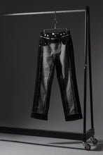 Load image into Gallery viewer, Feng Chen Wang RAW EDGE PATCHWORK TROUSERS (BLACK)