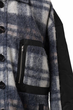 画像をギャラリービューアに読み込む, Feng Chen Wang FLANNEL SHIRT WITH QUILT PHOENIX (NAVY)