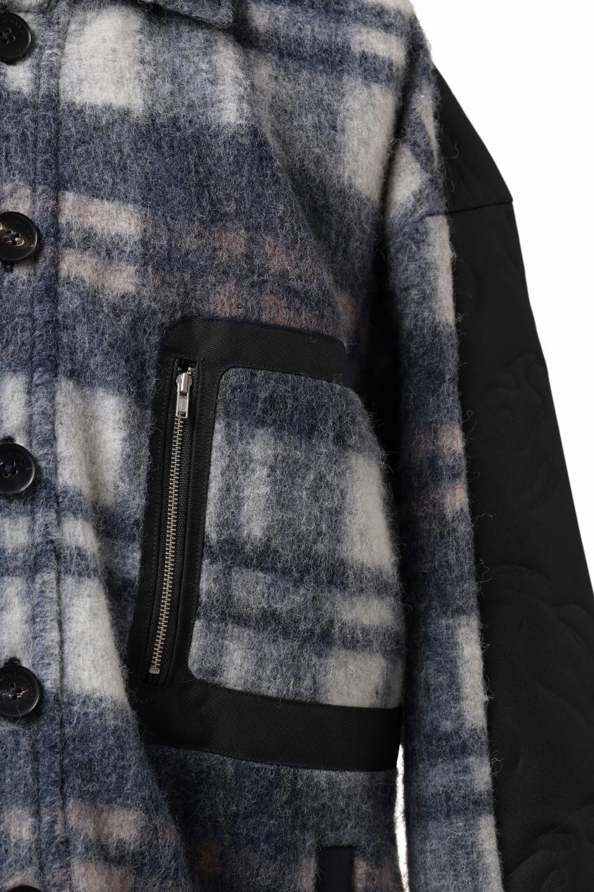 画像をギャラリービューアに読み込む, Feng Chen Wang FLANNEL SHIRT WITH QUILT PHOENIX (NAVY)