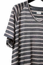 Load image into Gallery viewer, CAPERTICA BORDER PRISONER SHIRT / LINEN JERSEY (CHARCOAL GRAY)