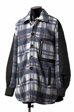 画像をギャラリービューアに読み込む, Feng Chen Wang FLANNEL SHIRT WITH QUILT PHOENIX (NAVY)