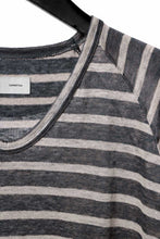 Load image into Gallery viewer, CAPERTICA BORDER PRISONER SHIRT / LINEN JERSEY (CHARCOAL GRAY)