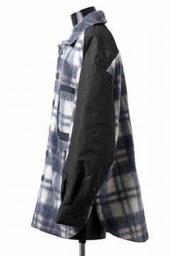 画像をギャラリービューアに読み込む, Feng Chen Wang FLANNEL SHIRT WITH QUILT PHOENIX (NAVY)