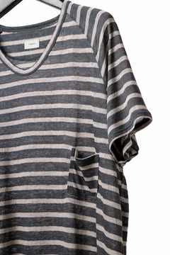 Load image into Gallery viewer, CAPERTICA BORDER PRISONER SHIRT / LINEN JERSEY (CHARCOAL GRAY)
