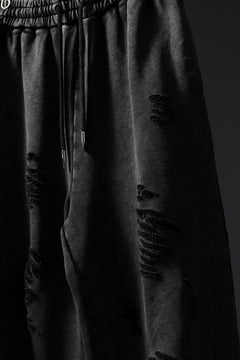 画像をギャラリービューアに読み込む, Feng Chen Wang GREY RIPPED JERSEY SWEATPANTS (GREY)