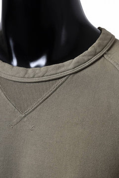 Load image into Gallery viewer, Ten c MULTI POCKET SNAP CREW SWEAT / GARMENT DYED (ASH GRAY)