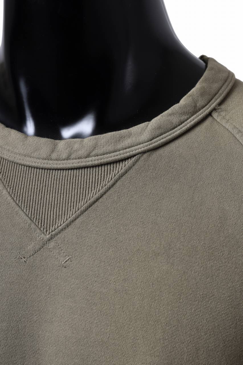 Load image into Gallery viewer, Ten c MULTI POCKET SNAP CREW SWEAT / GARMENT DYED (ASH GRAY)