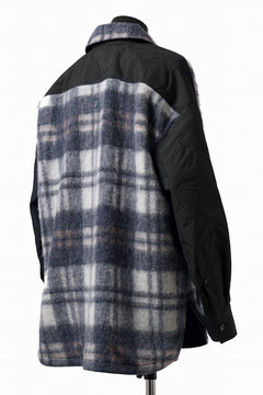 画像をギャラリービューアに読み込む, Feng Chen Wang FLANNEL SHIRT WITH QUILT PHOENIX (NAVY)