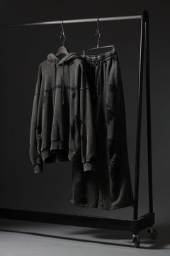 画像をギャラリービューアに読み込む, Feng Chen Wang GREY RIPPED JERSEY SWEATPANTS (GREY)