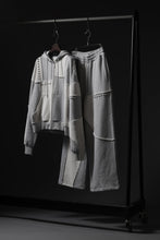 画像をギャラリービューアに読み込む, Feng Chen Wang PANELLED STRAIGHT SWEATPANTS (GREY)