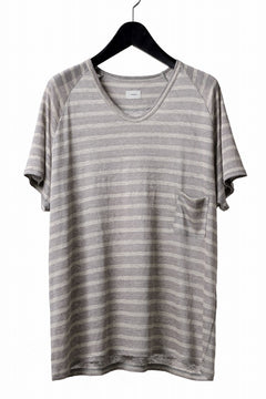 Load image into Gallery viewer, CAPERTICA BORDER PRISONER SHIRT / LINEN JERSEY (SILVER GRAY)