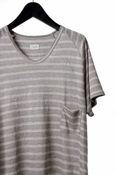 画像をギャラリービューアに読み込む, CAPERTICA BORDER PRISONER SHIRT / LINEN JERSEY (SILVER GRAY)