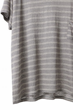 Load image into Gallery viewer, CAPERTICA BORDER PRISONER SHIRT / LINEN JERSEY (SILVER GRAY)