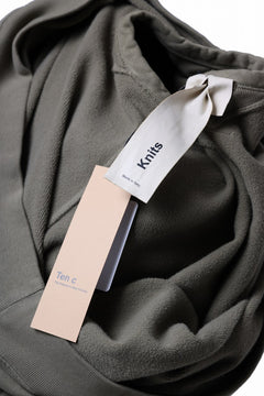Load image into Gallery viewer, Ten c MULTI POCKET SNAP CREW SWEAT / GARMENT DYED (ASH GRAY)