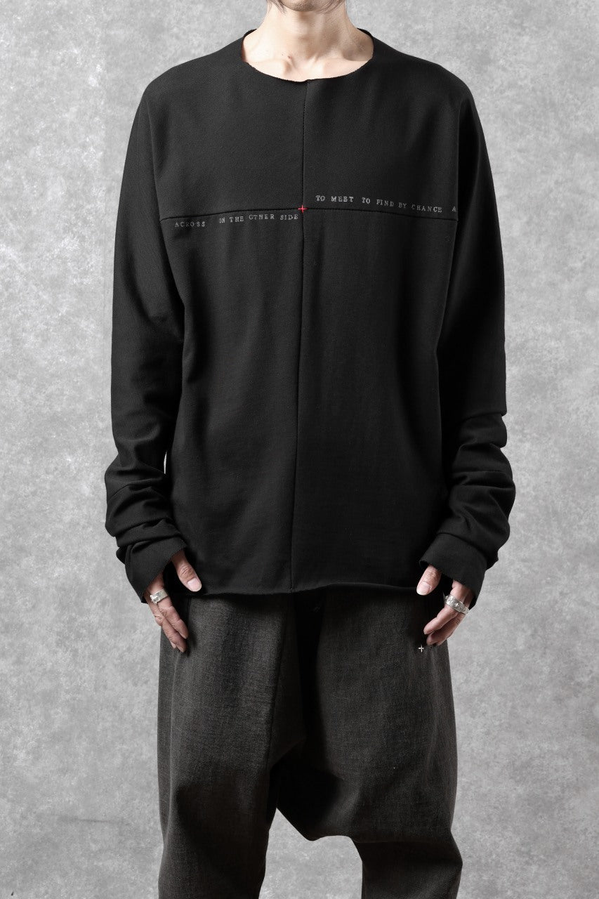 Load image into Gallery viewer, m.a+ written one piece long sleeve t-shirt / T211D/W/JM11 (BLACK)