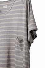 Load image into Gallery viewer, CAPERTICA BORDER PRISONER SHIRT / LINEN JERSEY (SILVER GRAY)