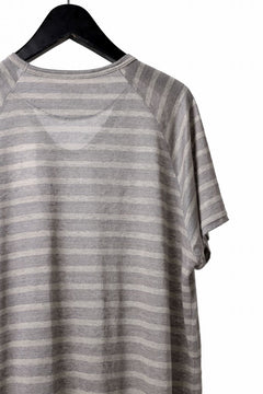 Load image into Gallery viewer, CAPERTICA BORDER PRISONER SHIRT / LINEN JERSEY (SILVER GRAY)