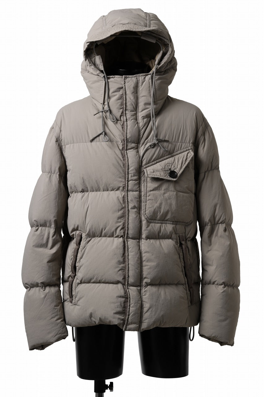 画像をギャラリービューアに読み込む, Ten c SURVIVAL DOWN JACKET / GARMENT DYED (ASH GRAY)