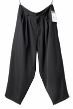 画像をギャラリービューアに読み込む, Y's for men 3TUCKS WIDE TAPERED PANTS / CLASSIC WOOL GABADINE (BLACK)