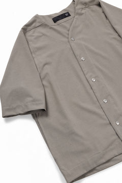 画像をギャラリービューアに読み込む, A.F ARTEFACT NO COLLAR SHIRT / TROPICAL WOOL (LIGHT BEIGE)