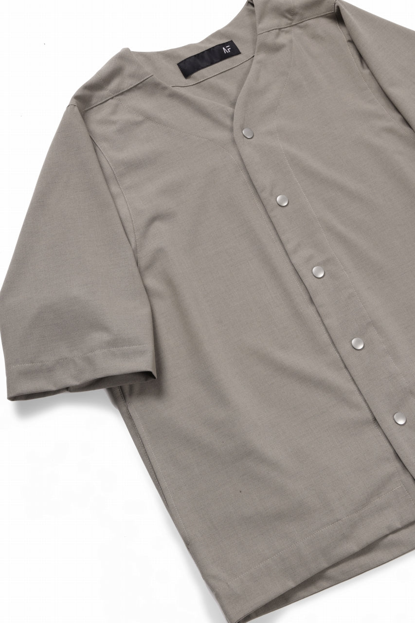 画像をギャラリービューアに読み込む, A.F ARTEFACT NO COLLAR SHIRT / TROPICAL WOOL (LIGHT BEIGE)