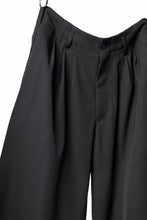 画像をギャラリービューアに読み込む, Y's for men 3TUCKS WIDE TAPERED PANTS / CLASSIC WOOL GABADINE (BLACK)