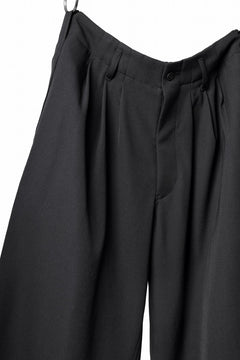 画像をギャラリービューアに読み込む, Y's for men 3TUCKS WIDE TAPERED PANTS / CLASSIC WOOL GABADINE (BLACK)