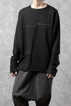 Load image into Gallery viewer, m.a+ written one piece long sleeve t-shirt / T211D/W/JM11 (BLACK)