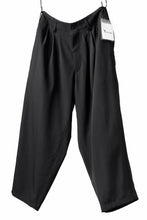 画像をギャラリービューアに読み込む, Y's for men 3TUCKS WIDE TAPERED PANTS / CLASSIC WOOL GABADINE (BLACK)