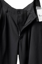 画像をギャラリービューアに読み込む, Y's for men 3TUCKS WIDE TAPERED PANTS / CLASSIC WOOL GABADINE (BLACK)