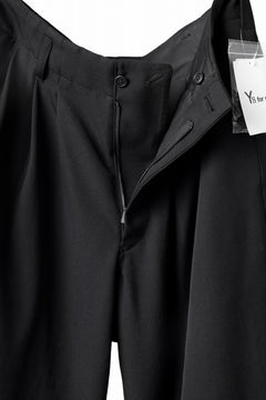 画像をギャラリービューアに読み込む, Y's for men 3TUCKS WIDE TAPERED PANTS / CLASSIC WOOL GABADINE (BLACK)