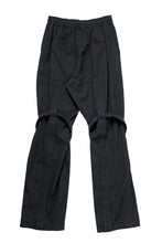 画像をギャラリービューアに読み込む, A.F ARTEFACT CROSS BELTED-LEG PANTS / COTTON LINEN TWILL (BLACK)