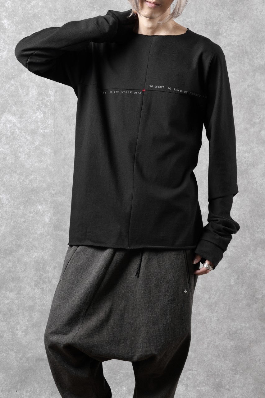 Load image into Gallery viewer, m.a+ written one piece long sleeve t-shirt / T211D/W/JM11 (BLACK)